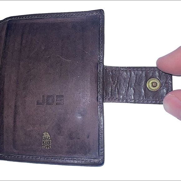 Vintage Mark Cross Brown Leather Snap Wallet - Picture 5 of 16